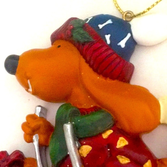 Favorite Pet Sleigh Dog Christmas Ornament Polystone Resin - Picture 8 of 11